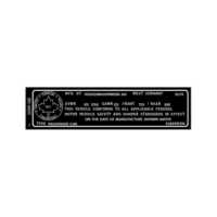VIN Decals - Door Jamb - Canadian Mk1 Late & Mk2