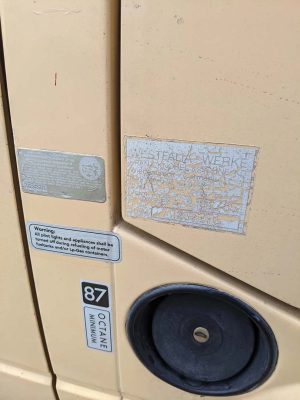 Westfalia Registration Door Decal