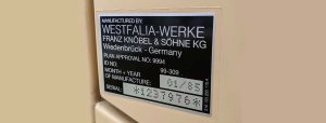 Westfalia Registration Decal