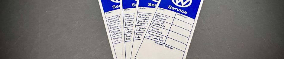 VW Service Decals